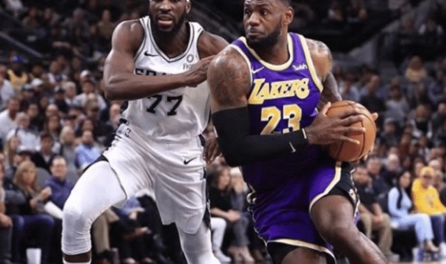  詹姆斯三双助湖人险胜马刺  